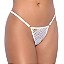 Tanga Fio Erótica "gostosa" Com Strass Patitex - Branco