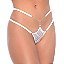 Calcinha Fio Com Joia Frontal E Strass Em Renda Patitex