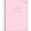 Caderno Espiral Happy - Rosa - 80 Folhas - Tilibra