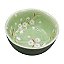 Tigela De Ceramica Com Flores Verde