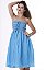 Vestido Feminino Tomara que Caia Delicado com Apliques Florais no Barrado