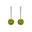 Cotidianos Brinco de Peridoto e Ouro Branco 18k (B12589)