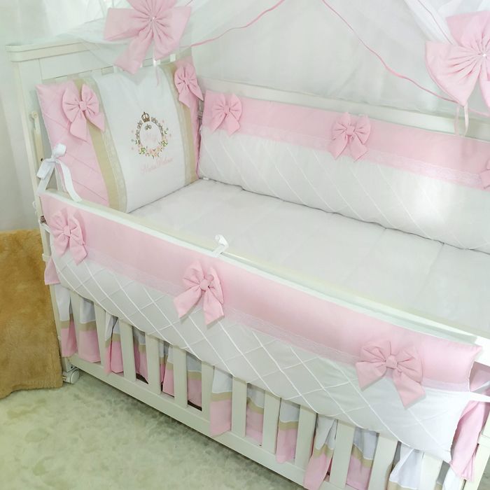 Kit berço bordado personalizado Outlet