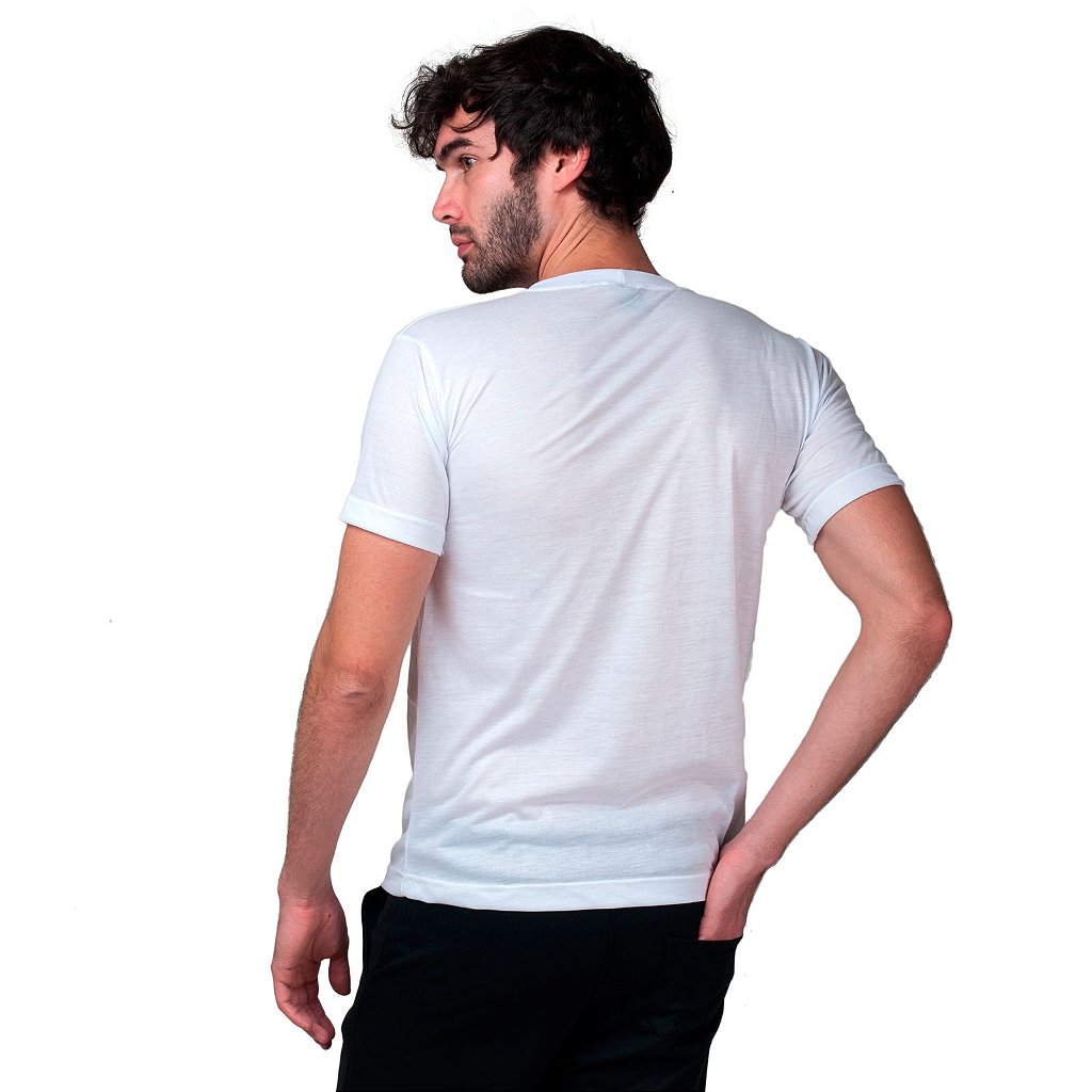 Camiseta Dry Fit Esportiva Branca Lisa