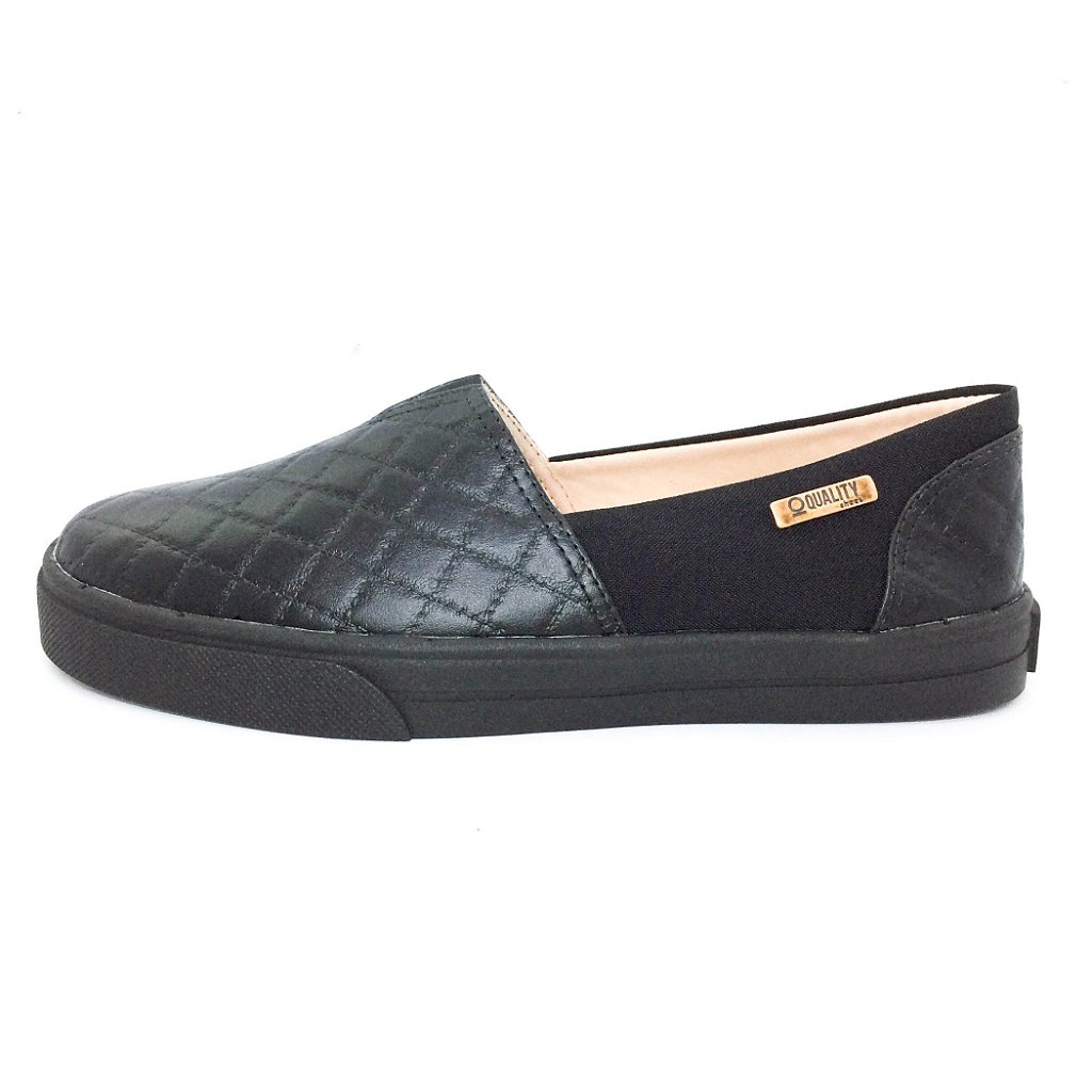 tenis slip preto feminino