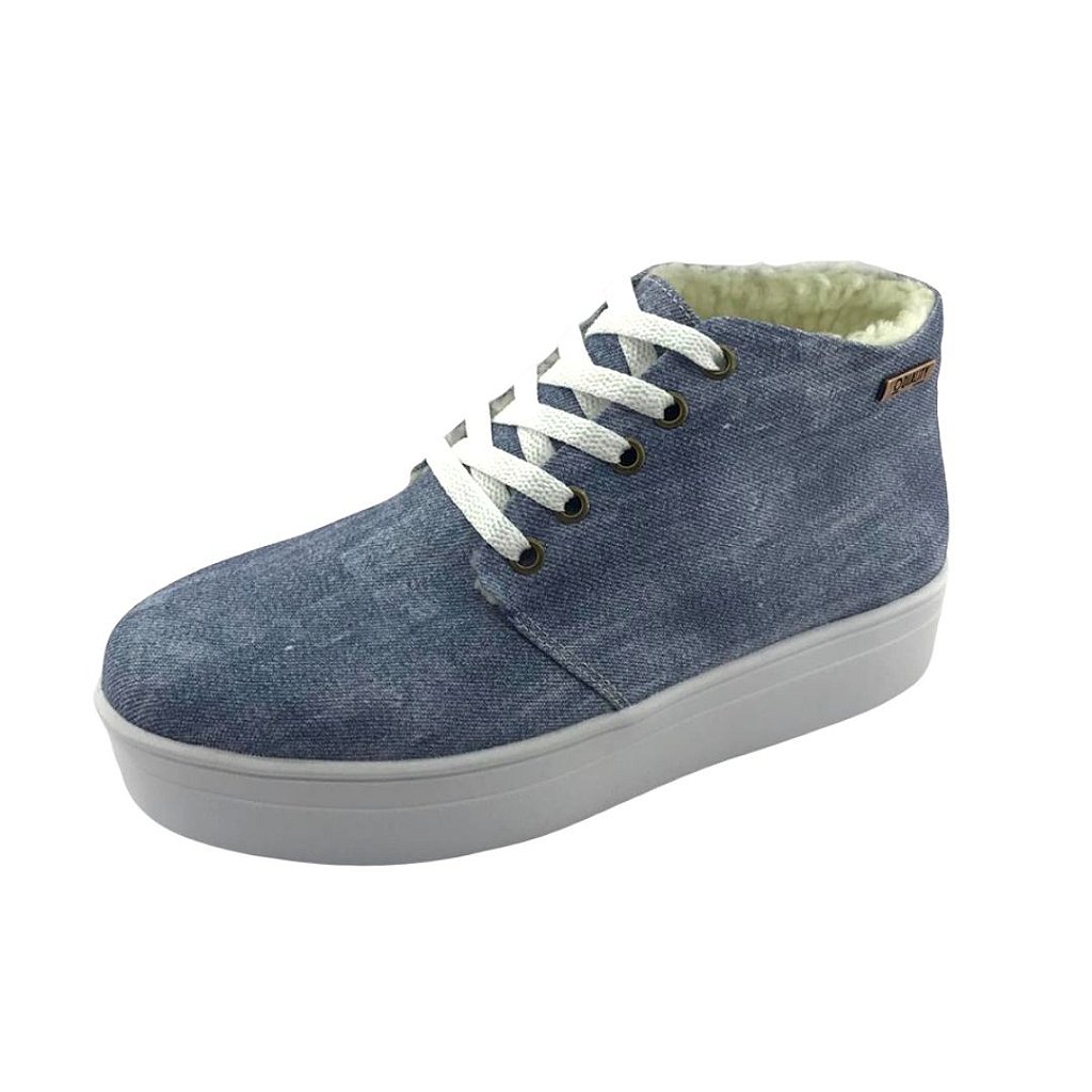 tenis jeans flatform