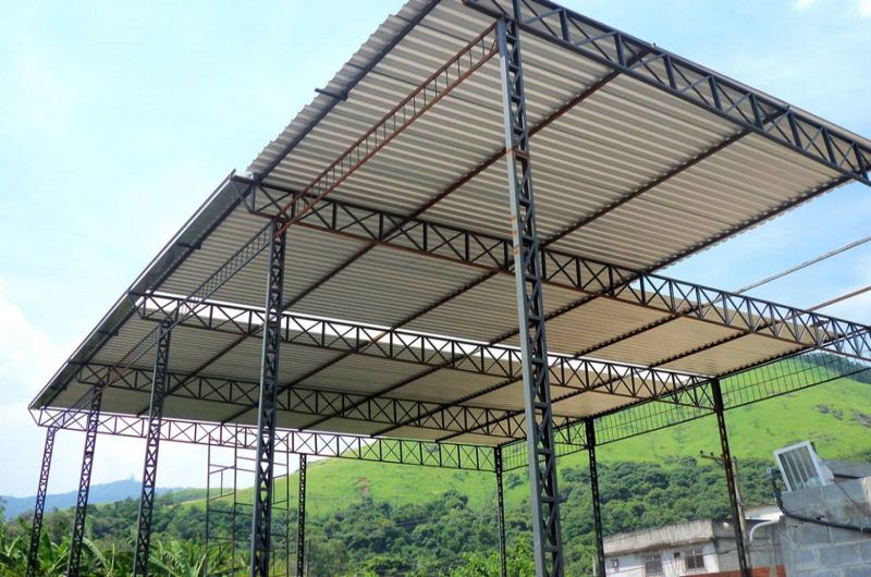 Telha Metálica Trapezoidal em Aço Galvanizado 4,00m x 1,03m - Tindiba  Materiais de Construção