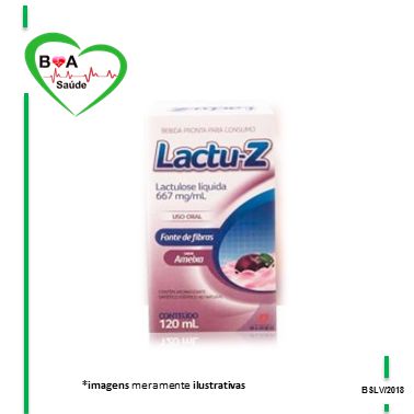 LACTU-Z - LACTULOSE 667 mg/ml SABORES 120ML - BOA SAUDE - BOA