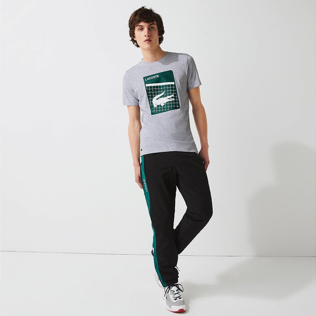 Camiseta Lacoste Sport Ultra Dry Estampa Croco 3D Quadra - Cinza - Hit  Tennis Sports - Morumbi