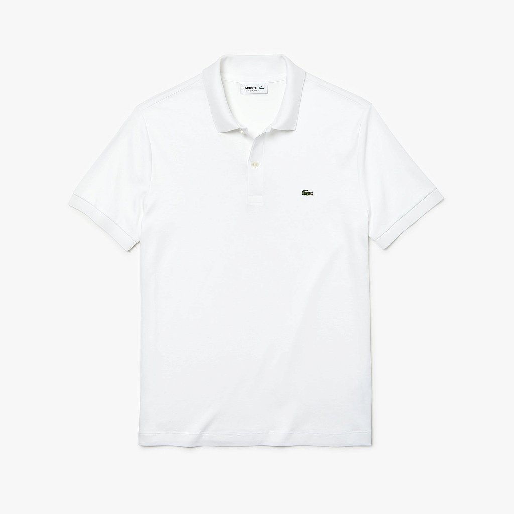 Camisa Polo Lacoste Regular Fit - Branca - Hit Tennis Sports - Morumbi