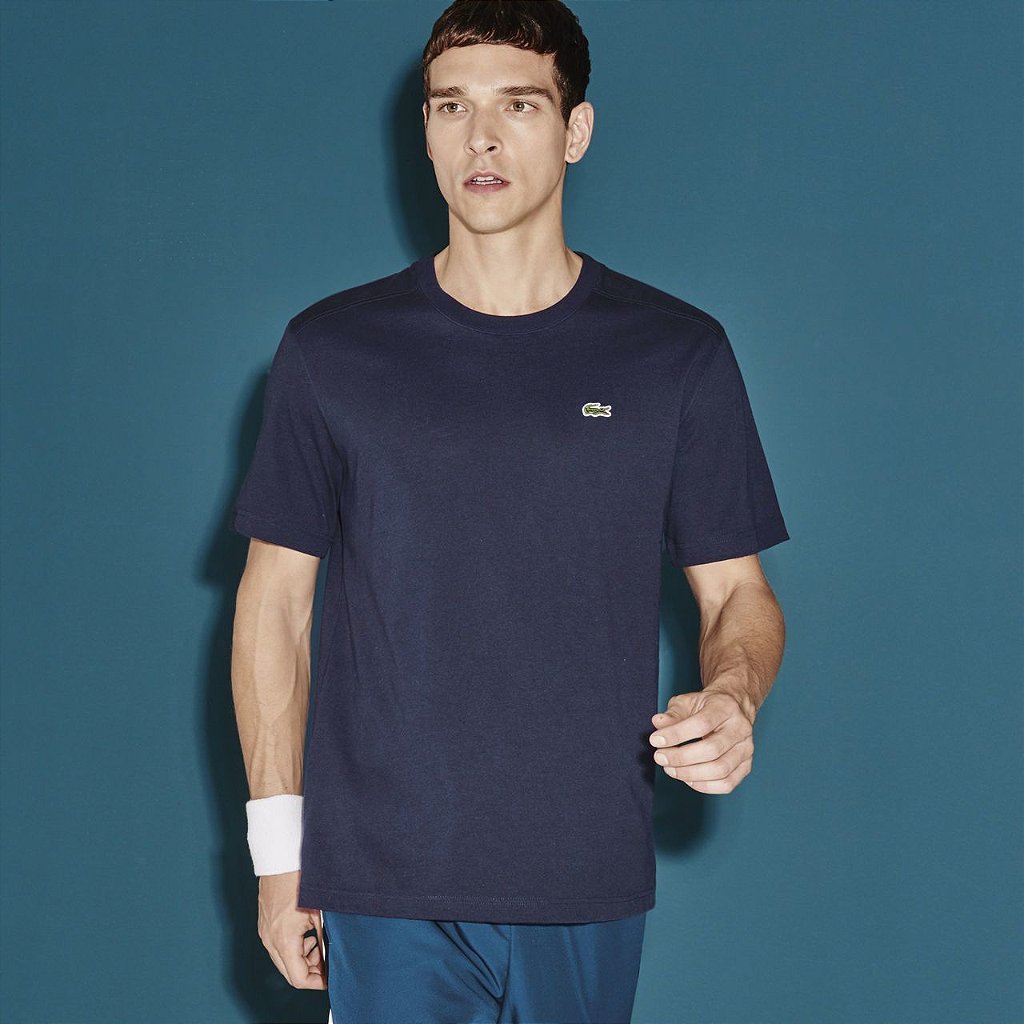camisa azul lacoste