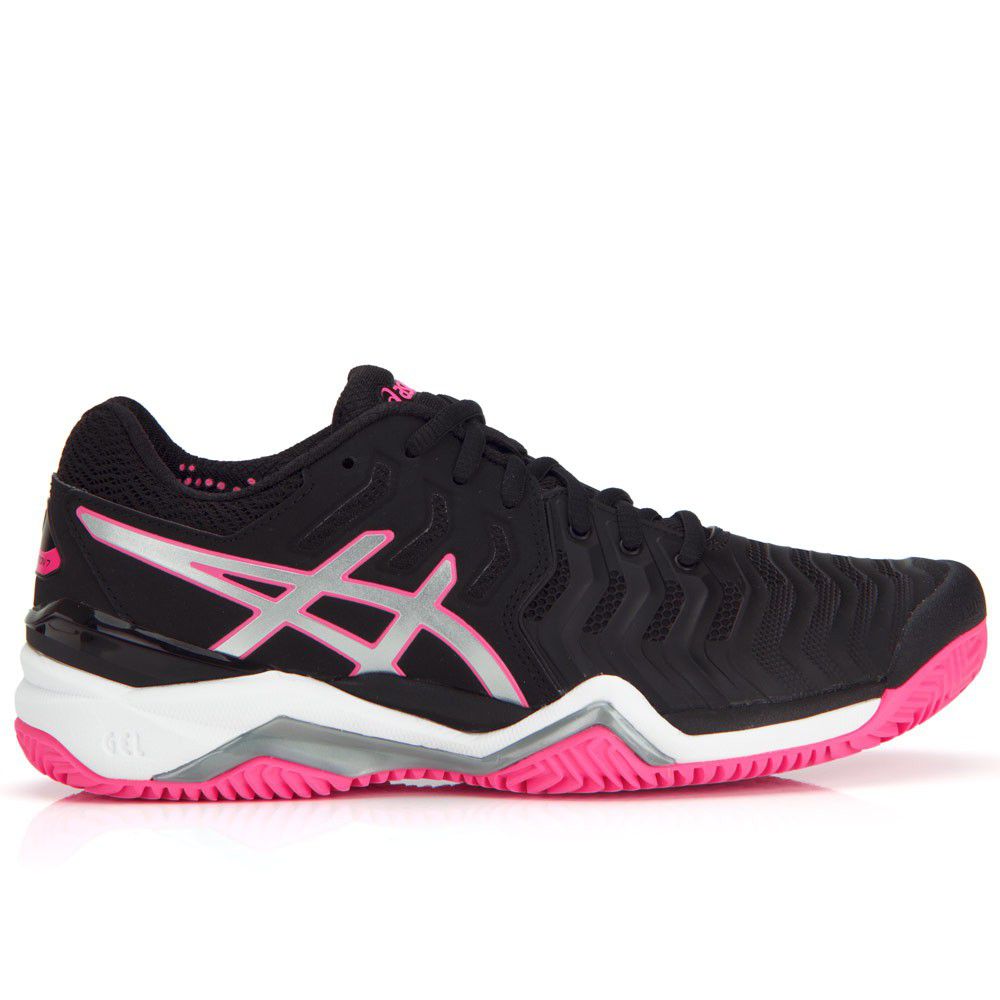 tenis asics feminino preto e laranja