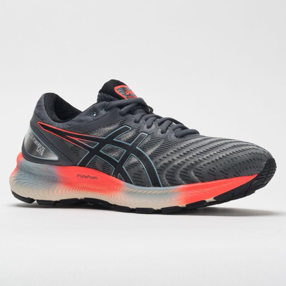 tenis asics cinza e laranja