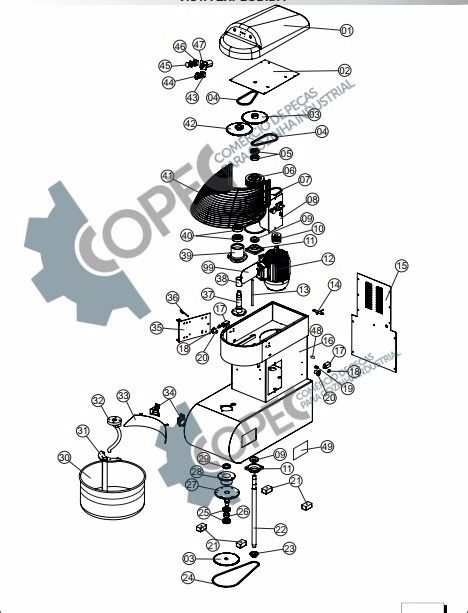 Eixo Polia de Transmissão Masseiras AM05 AM15 AM25 Gpaniz - COPEC