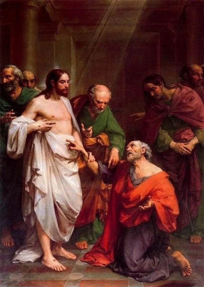 宗教画　限定100 Edition3 lithograph Quadro Religioso Tomé e Jesus 9995 - 100cm (A) x 150cm (L