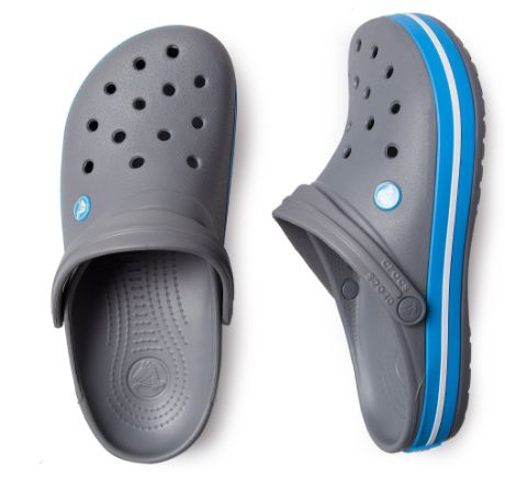 crocs crocband charcoal ocean