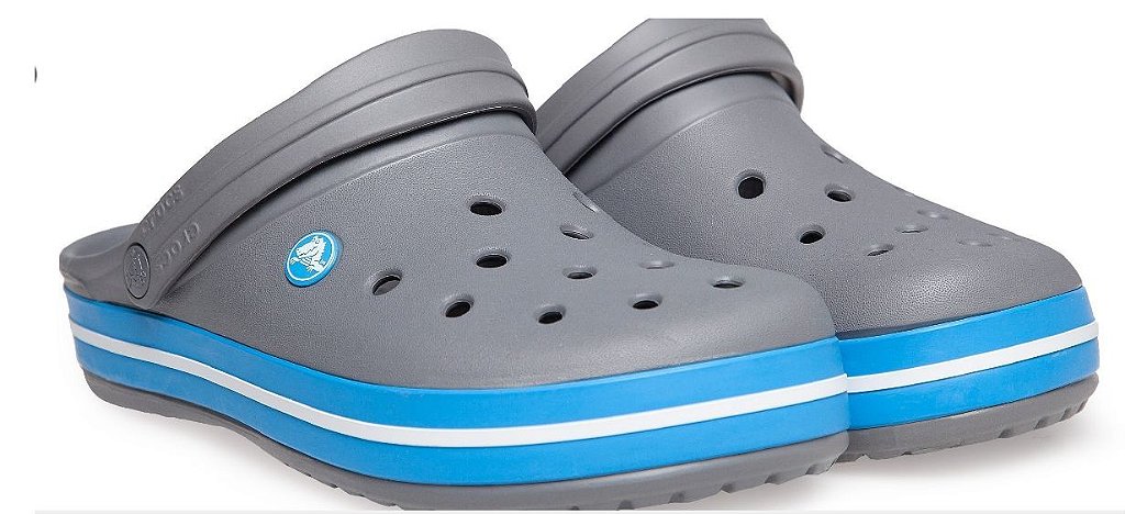 crocs crocband charcoal ocean