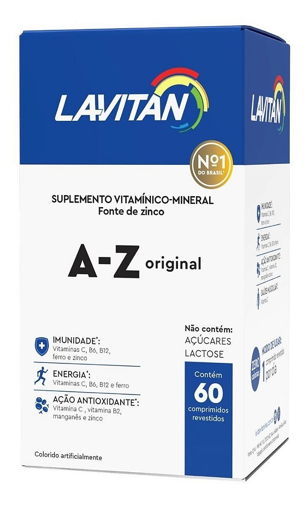 Lavitan A-Z com 60 Comprimidos - Drogaria São Mateus