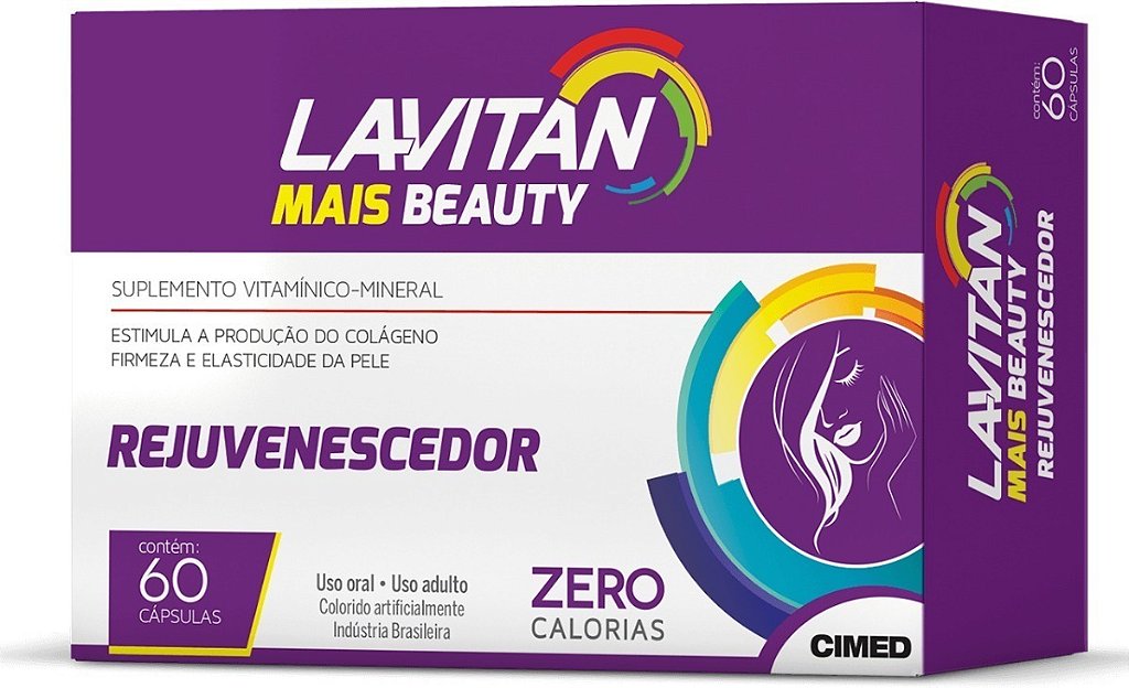Lavitan Mais Beauty Rejuvenescedor com 60 Cápsulas - Drogaria São Mateus
