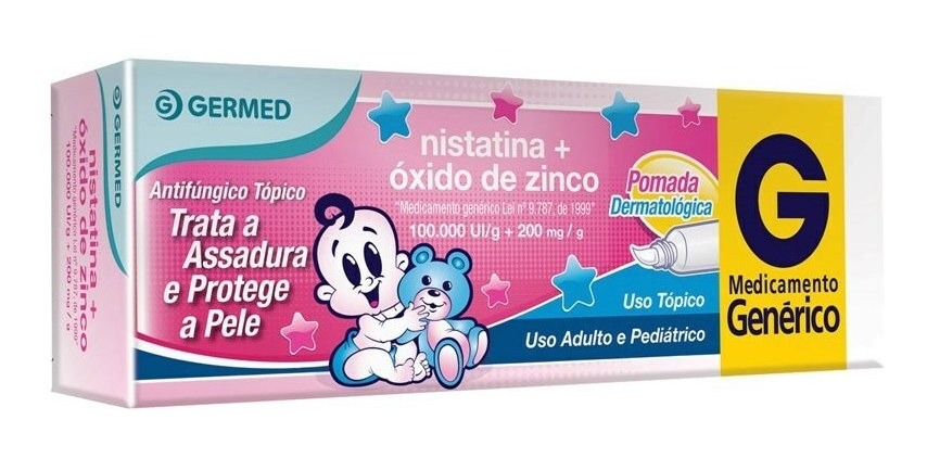 Nistatina + Oxido De Zinco Pomada 60g - Drogaria São Mateus