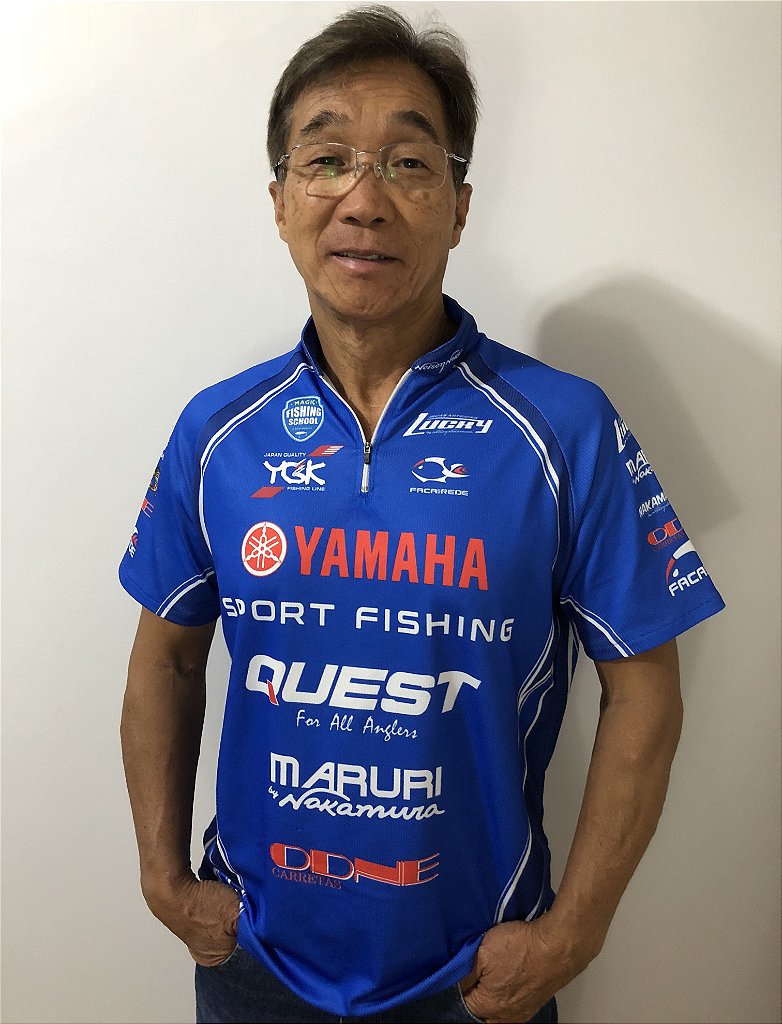 Camiseta de pesca - La maglia - Nelson Nakamura- Proteção UV 50