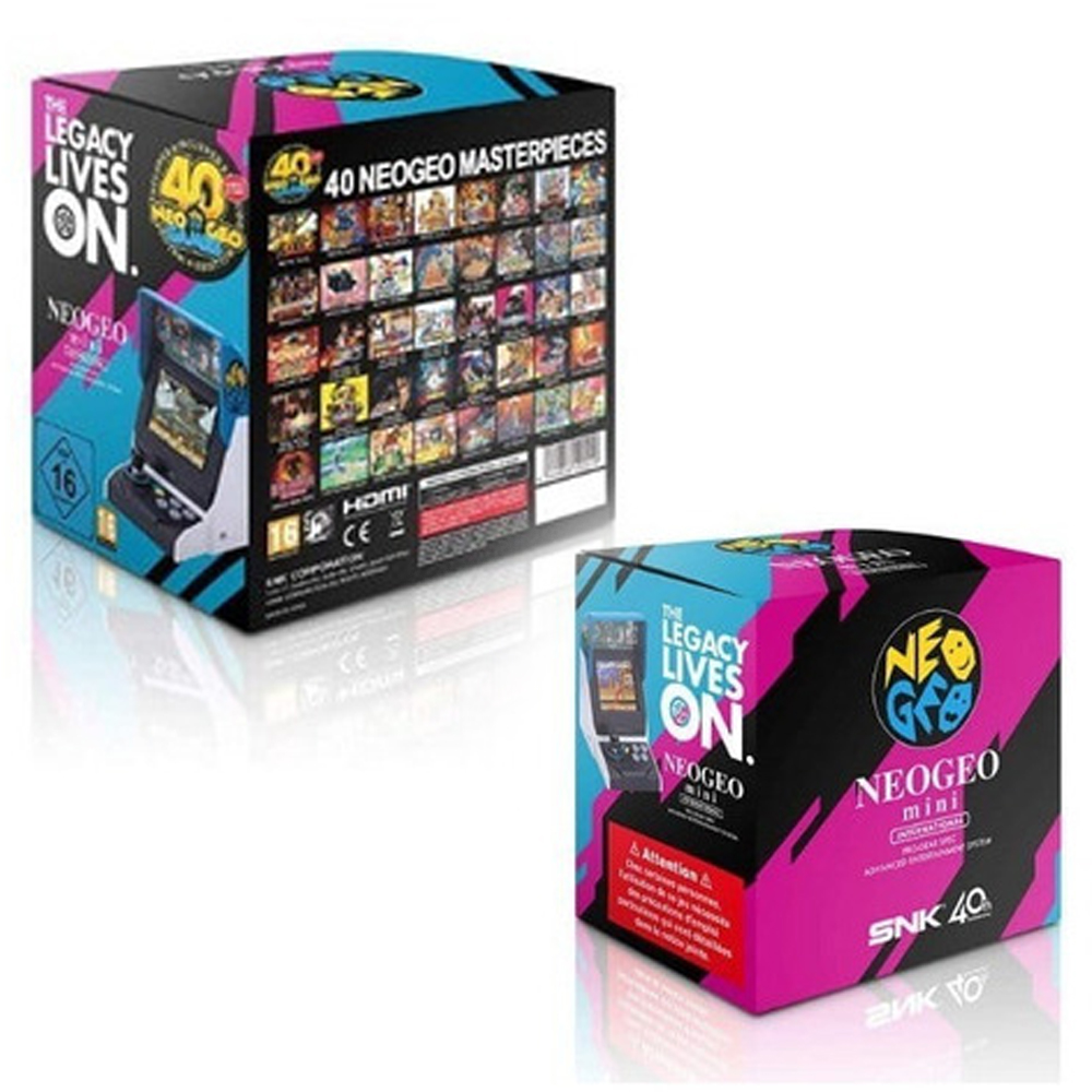 Mini NeoGeo International 40 Jogos SNK - Game com Café.com