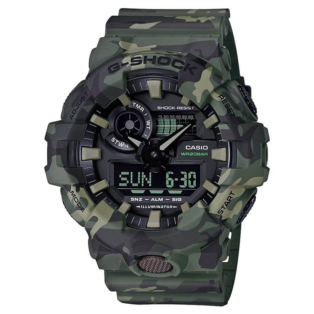 CASIO G-SHOCK 迷彩① Relógio Casio G-Shock Masculino GA-700CM-3ADR. - Relógios NextTime