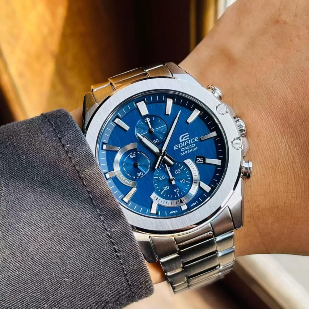 Relógio Casio Edifice Masculino EFR-S567D-2AVUDF Safira - Relógios