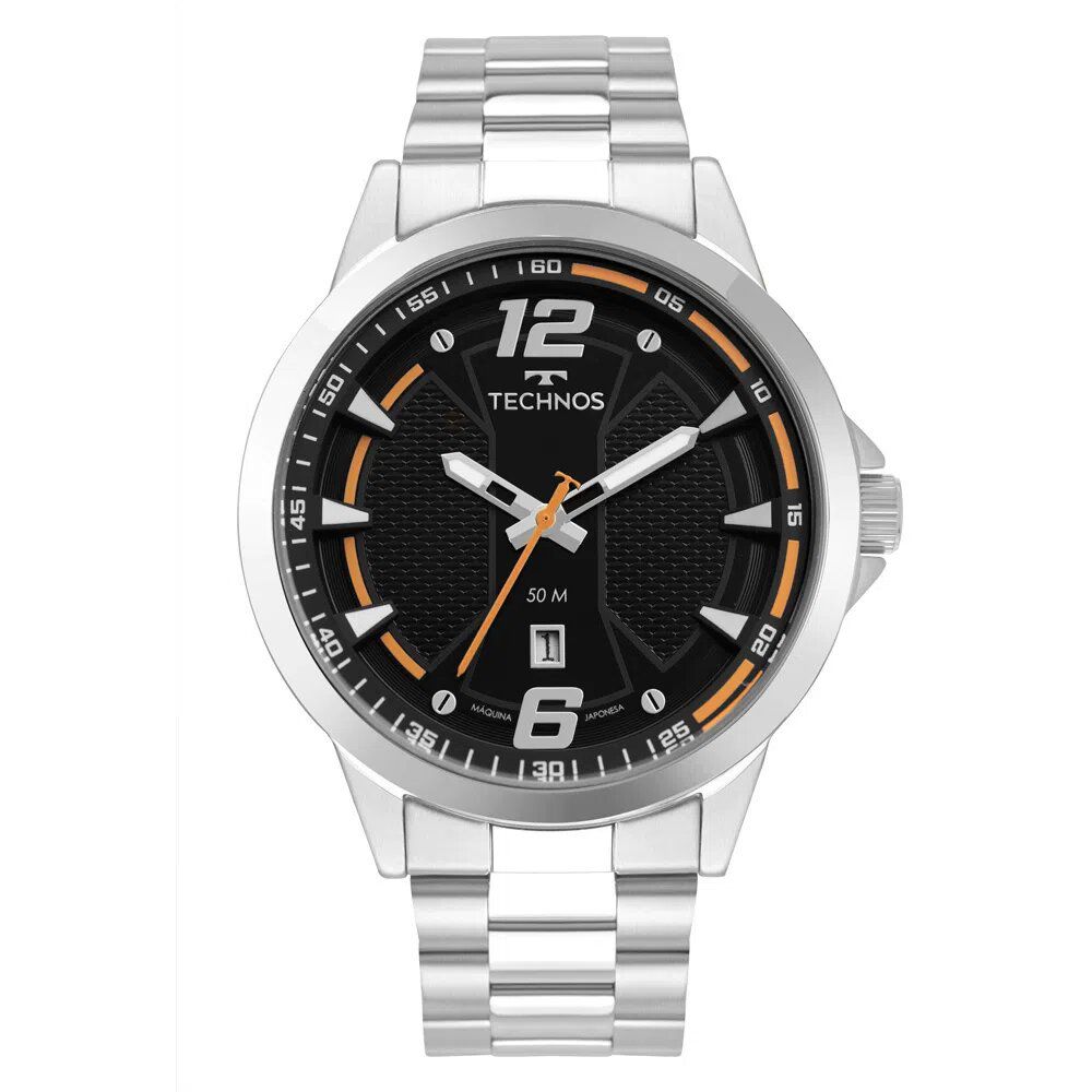 Relógio Technos Masculino Racer Prata - 2117LDR/1P - Relógios NextTime
