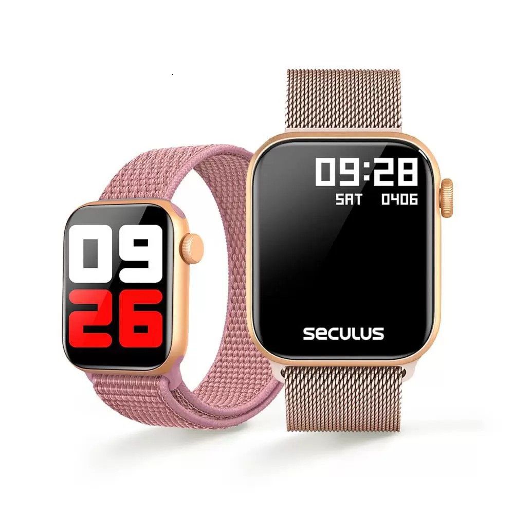 ロマンsec Relógio Smartwatch Seculus Troca Pulseira 17001MPSVRL4