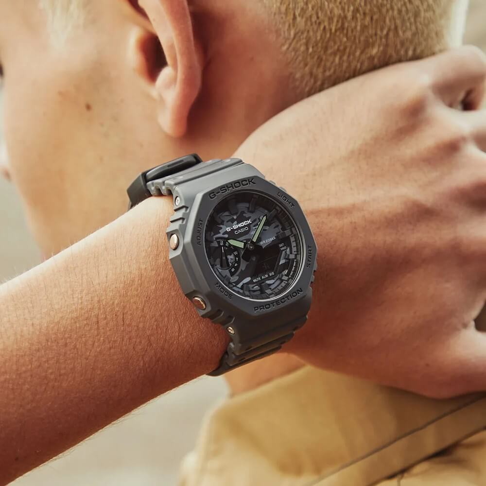 Relógio Casio G-SHOCK GA-2100CA-8ADR *Utility Camo - Relógios NextTime