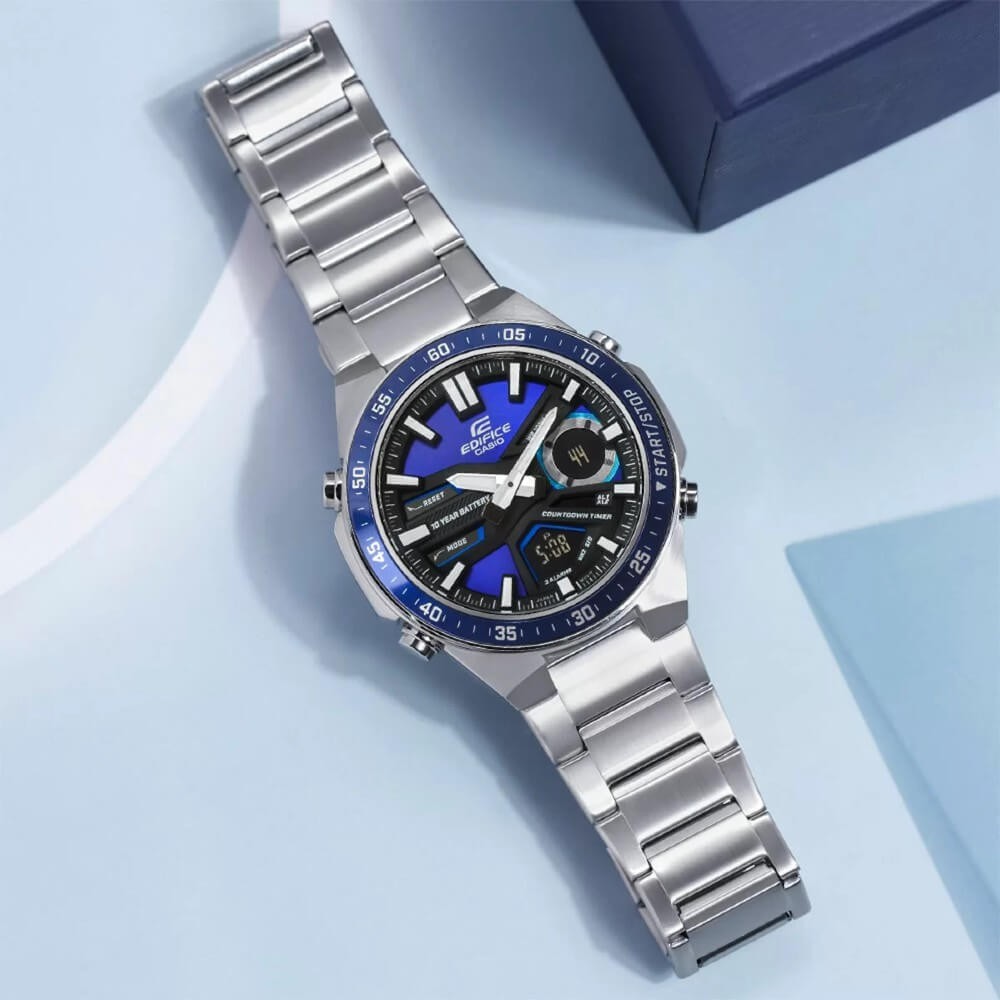 Relógio Casio Edifice Masculino EFV-C110D-2AVDF - Cronógrafo Com 29 Fusos