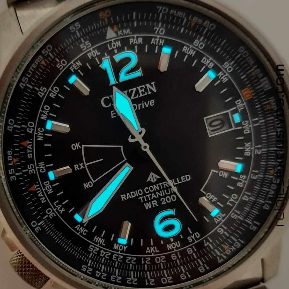 Relógio Citizen TZ31687T CB0230-81E Radio Controle PILOT Skyhawk