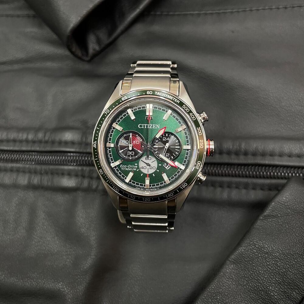 Relógio Citizen Eco-Drive TZ31874G CA4497-86X Titanium Safira