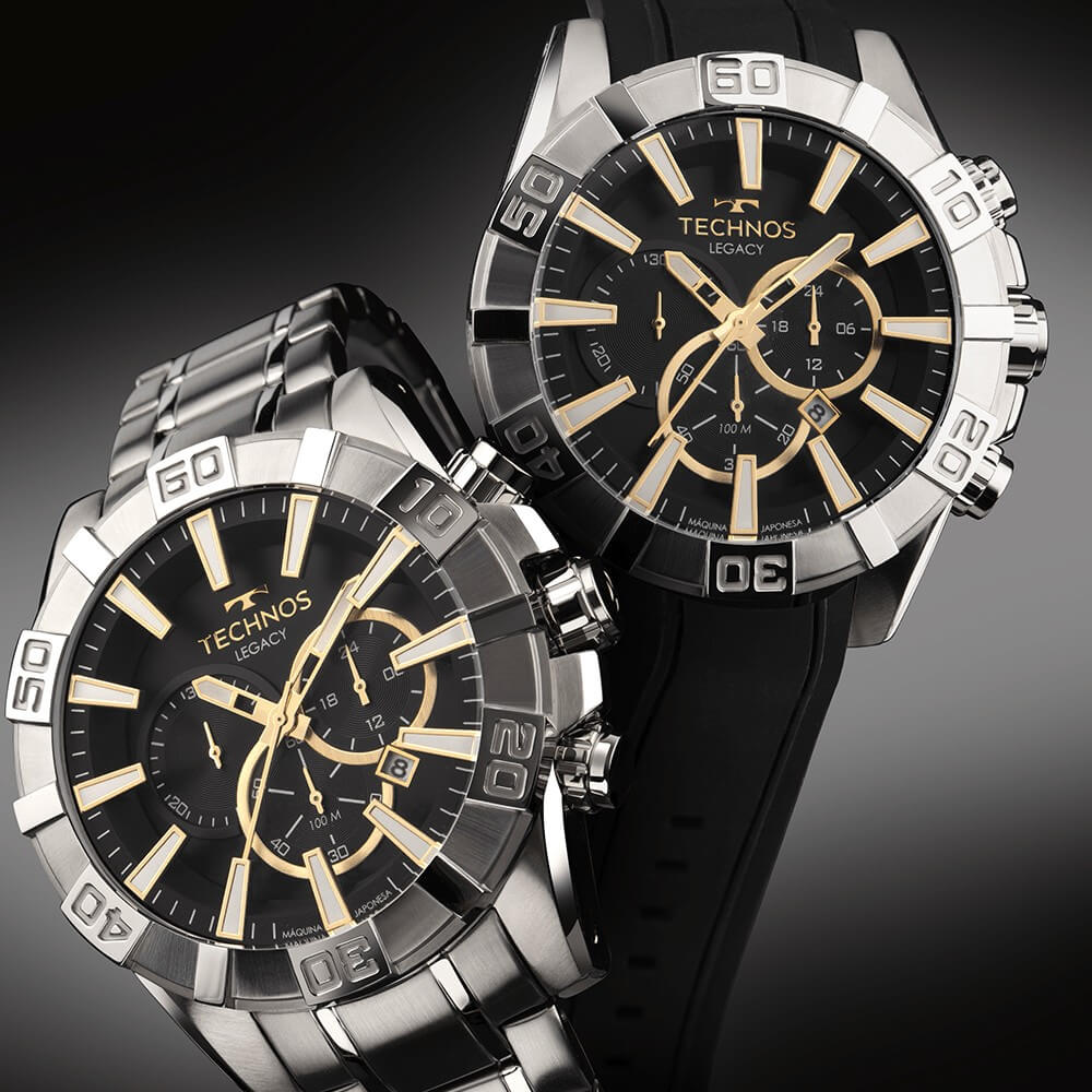 Relógio Technos Classic Legacy Masculino JS26AEZ/T1P roca Pulseira