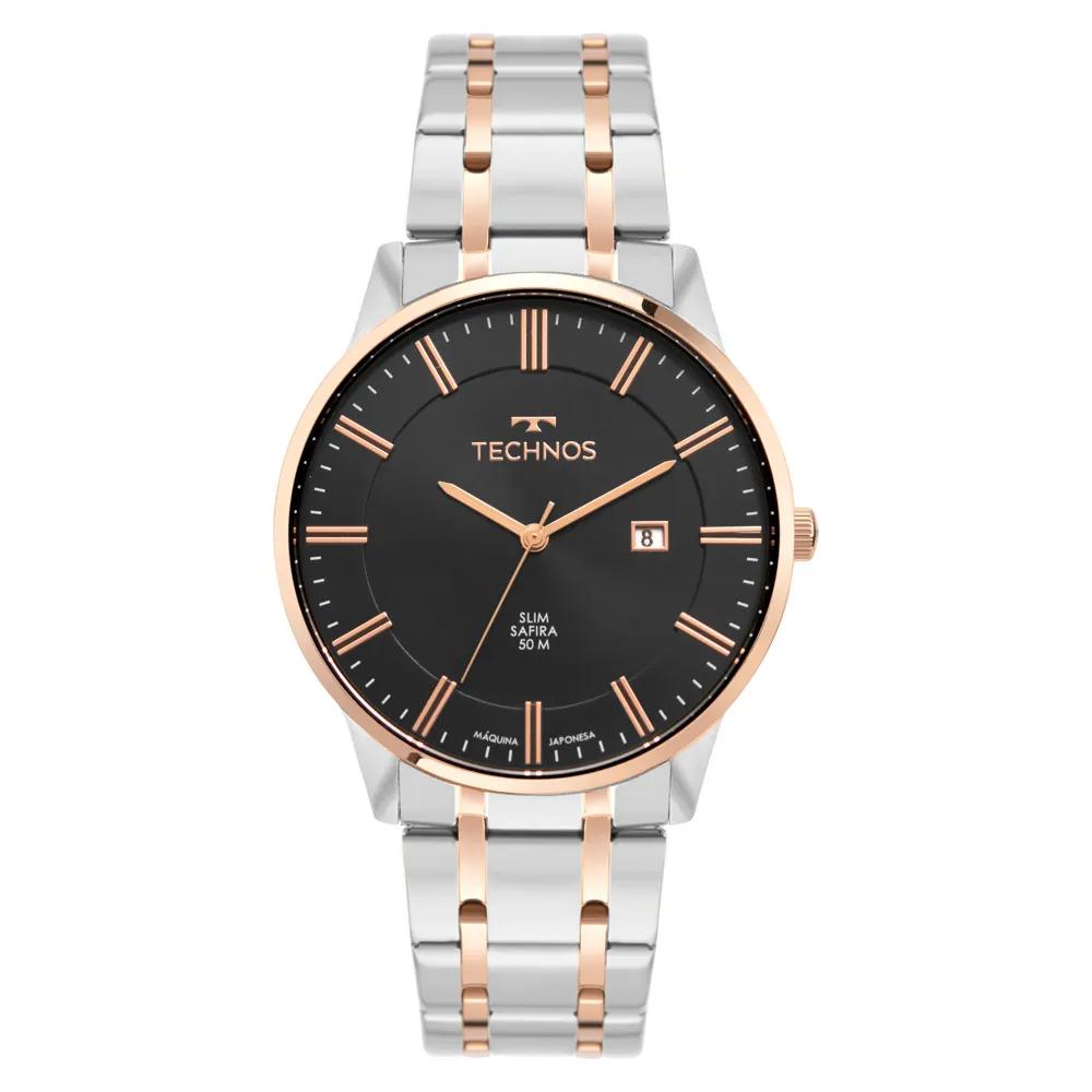 Relógio Technos Masculino Slim GM10YW/1F - Safira - Relógios Relógio Technos Masculino Slim GM10YW/1F - Safira - Relógios