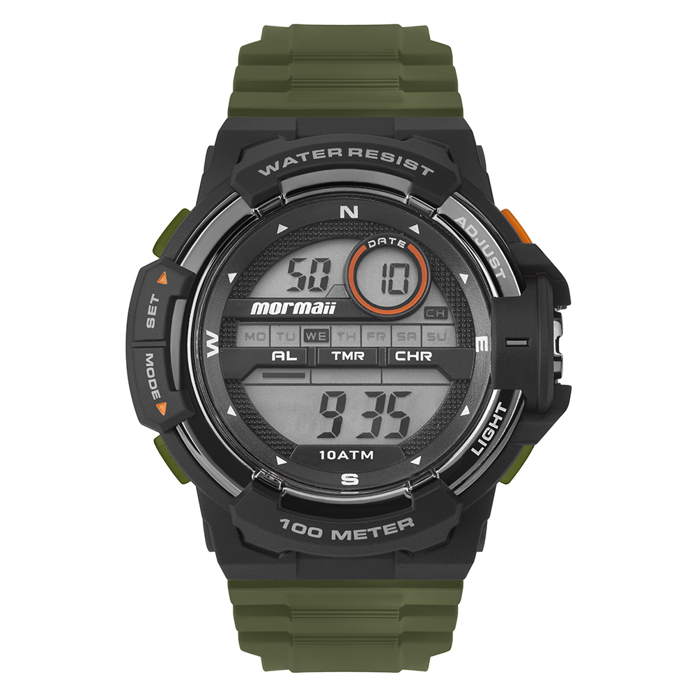 Relógio Mormaii Masculino Wave Verde Militar 55,8mm - MOLCDAAT/8V
