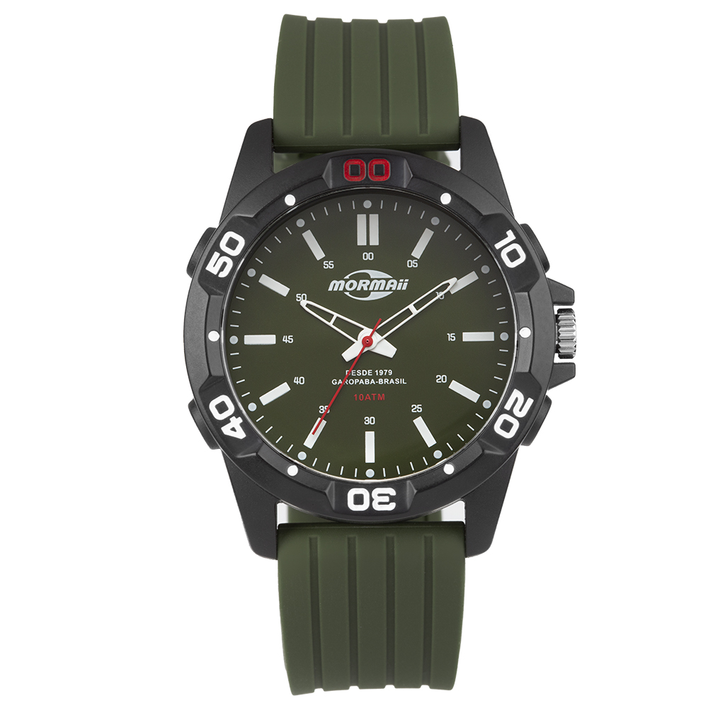 miirikuセット Relógio Mormaii Masculino Casual Verde 47mm - MOPC21JALKV/8V