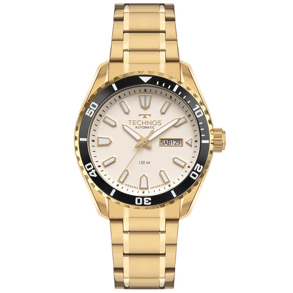 Relógio Technos Masculino Automático Dourado - 8205PG/1X