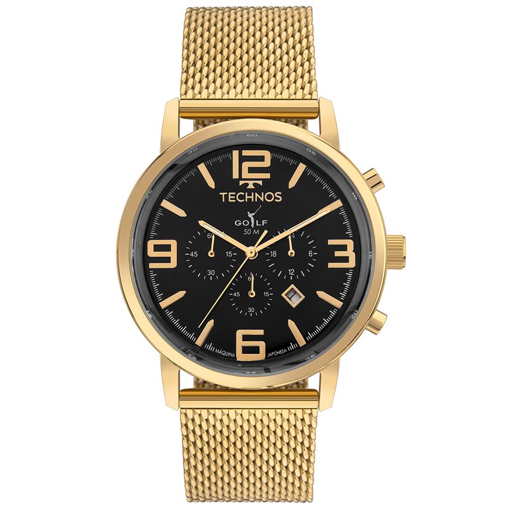 Relógio Technos Masculino Golf Dourado - OS20IQV/1P - Relógios