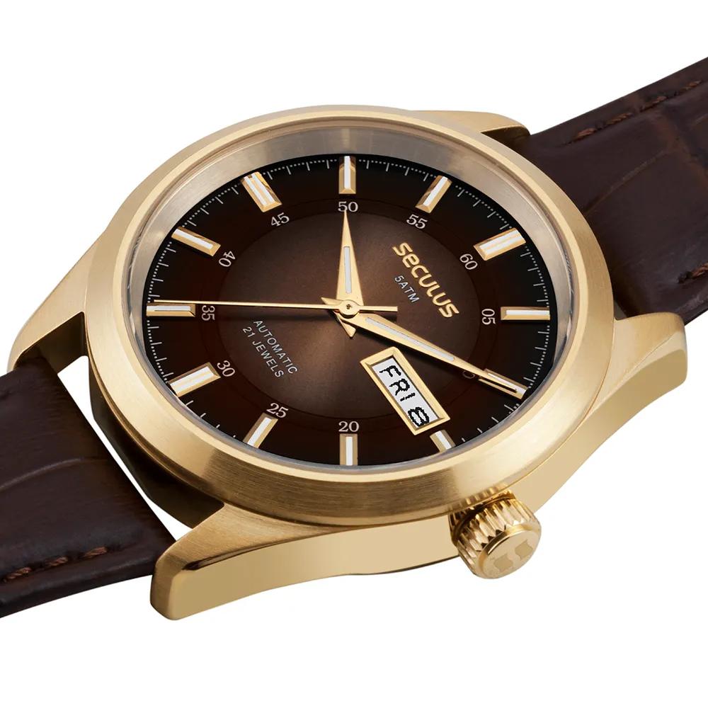 Relógio Seculus Masculino Automático 77361GPSVDC9 Safira