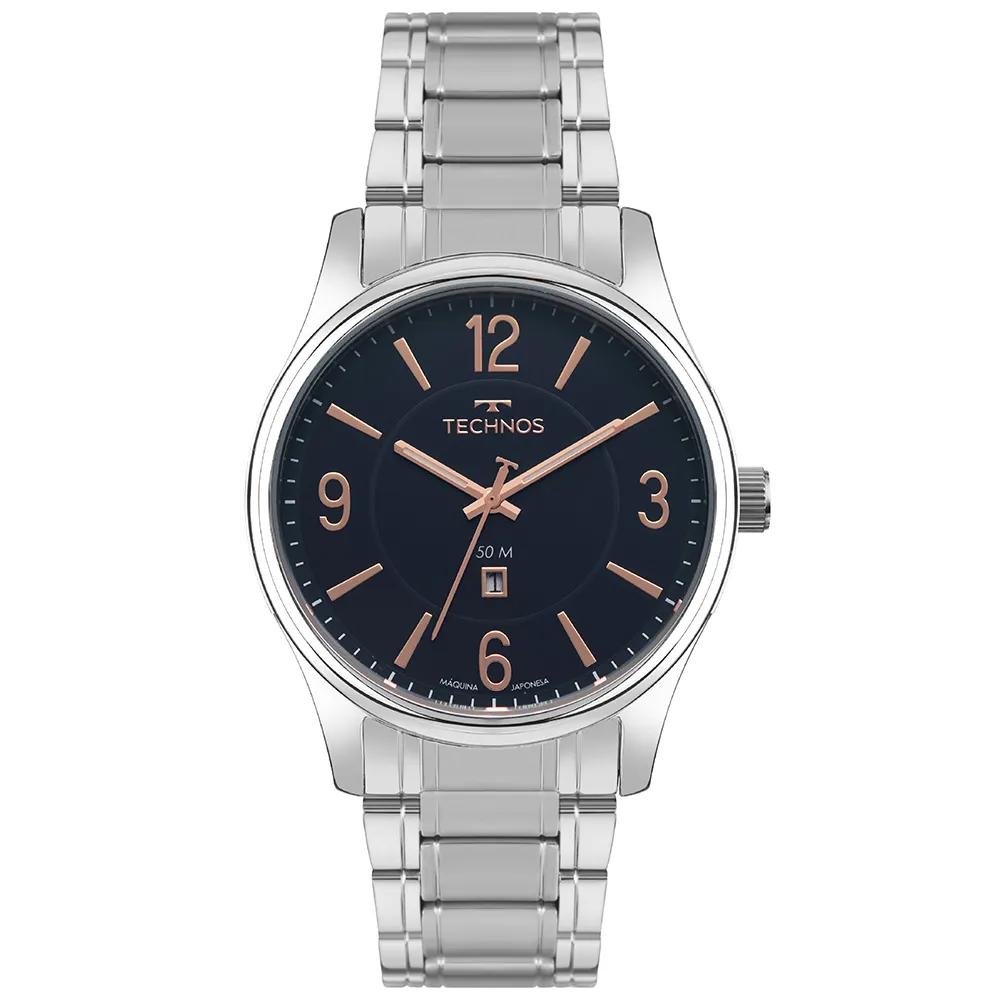 Relógio Technos Masculino Steel Prata – 2115TZC/1A - Relógios NextTime
