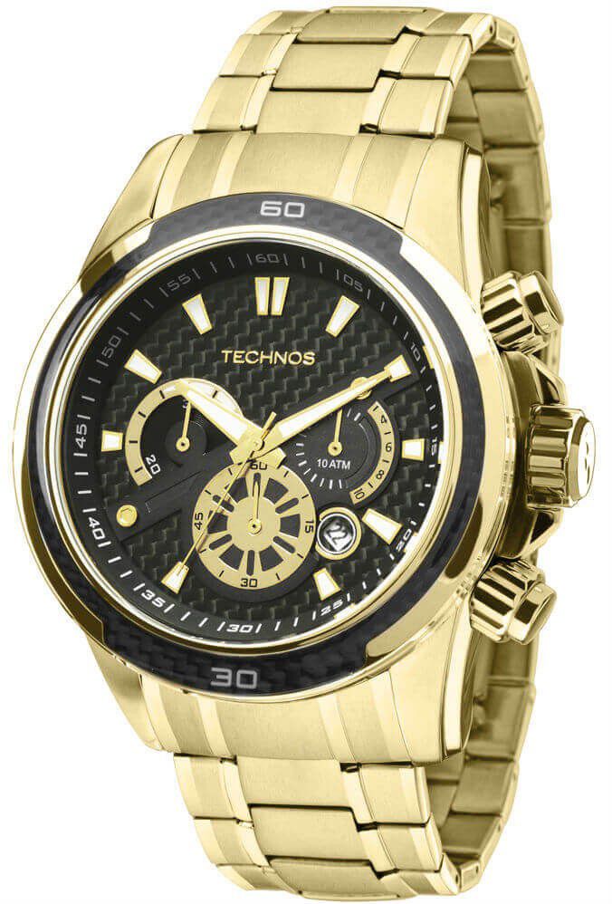 Relógio Technos Carbon Dourado JS26AA/4P - Relógios NextTime