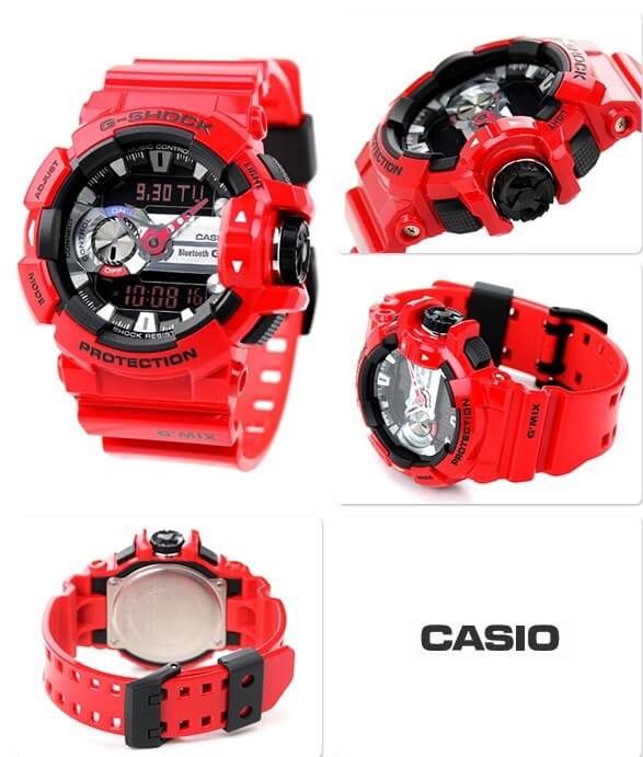 Relógio Casio G-Shock Masculino G'MIX GBA-400-4ADR Bluetooth Relógio Casio G-Shock Masculino G'MIX GBA-400-4ADR Bluetooth