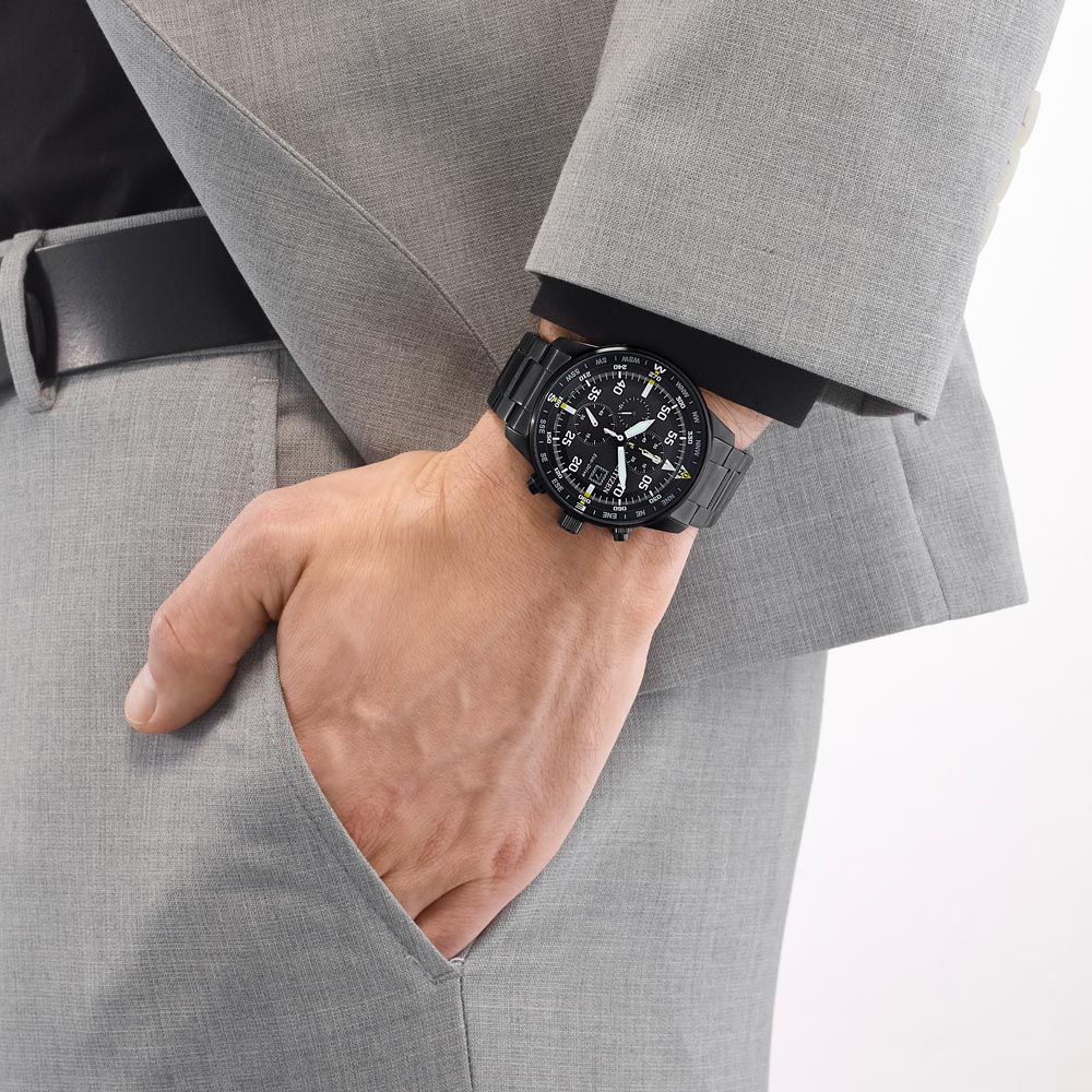 Relógio Citizen Masculino Eco-Drive Aviator TZ31132P CA0695-84E