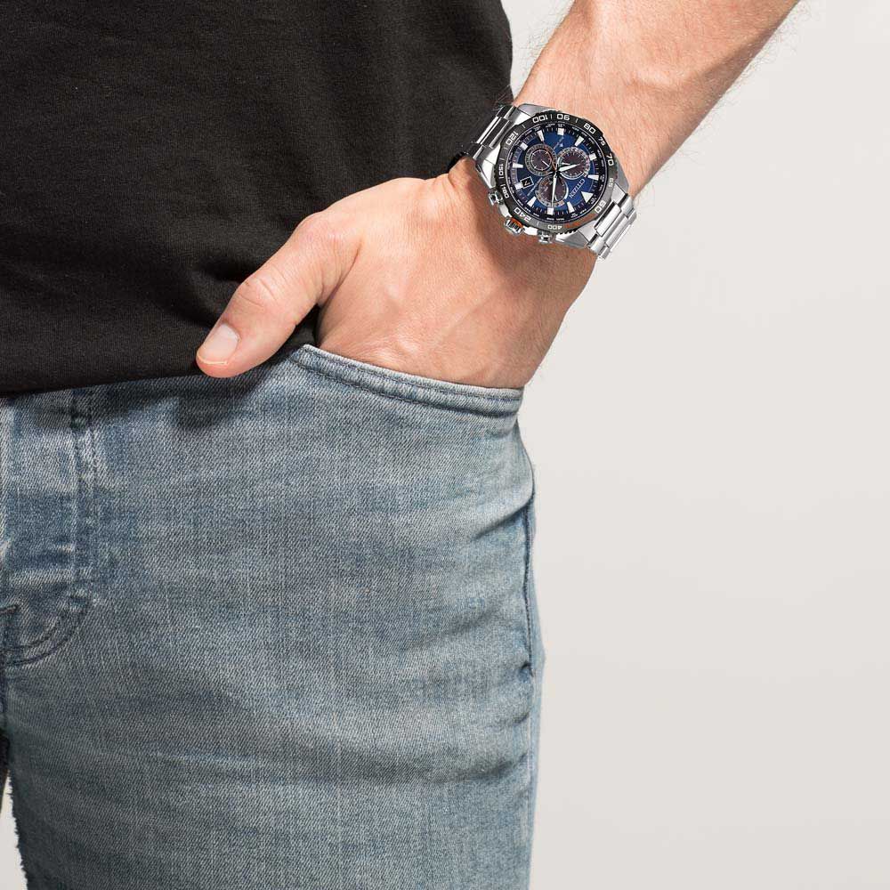 シャドバ Relógio Citizen Eco-Drive TZ31874G CA4497-86X Titanium Safira