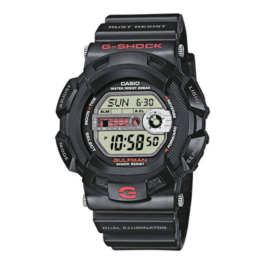 Relógio Casio G-Shock Gulfman G-9100-1DR - Titânio - Relógios NextTime