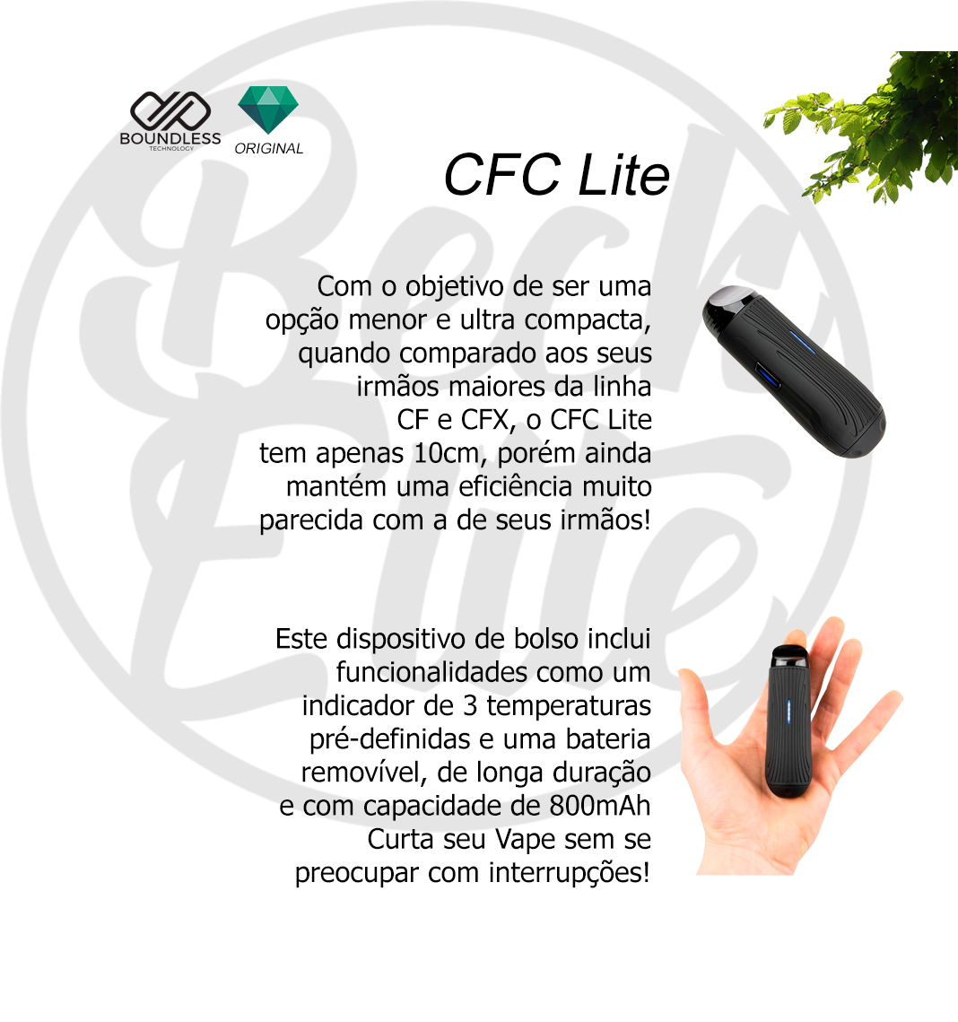 Vaporizador ervas CFC Lite