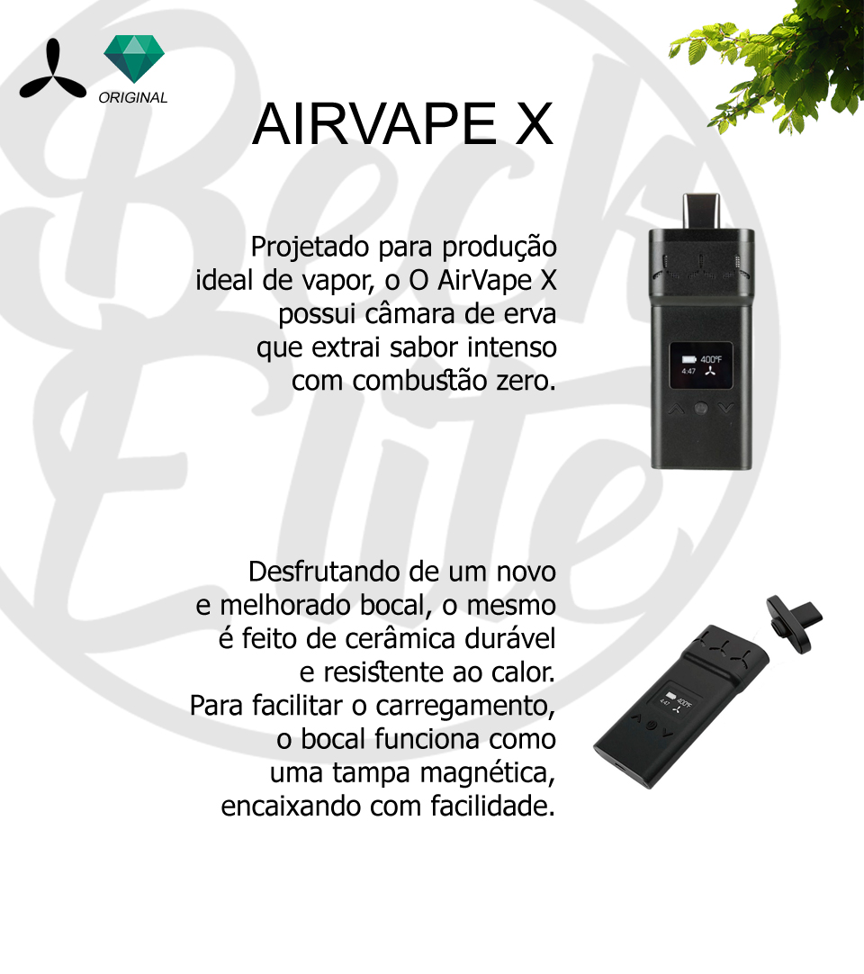 Vaporizador ervas Airvape X