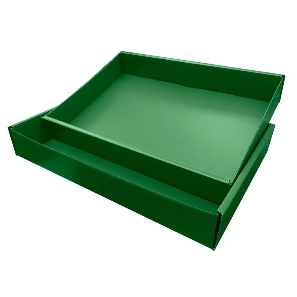 Caixa Organizadora Easy Box Camisa Verde Plástica com Tampa 400 x